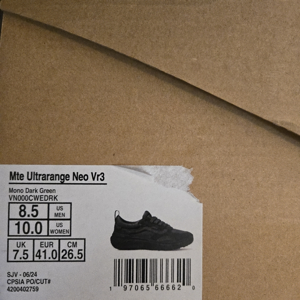 VANS MTE UltraRange Neo Men VR3 MONO DARK GREEN 012026 - Picture 7 of 7